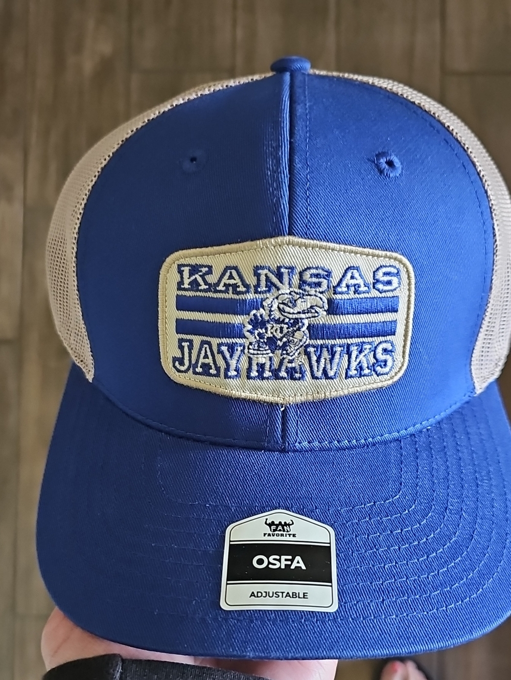 Kansas JAYHAWKS Blue Snapback Hat